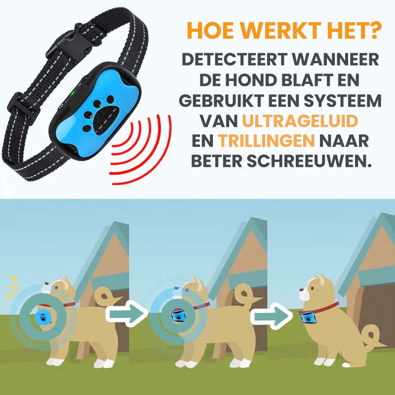 CalmCollar™ | Zeg vaarwel tegen onrustige blafjes!