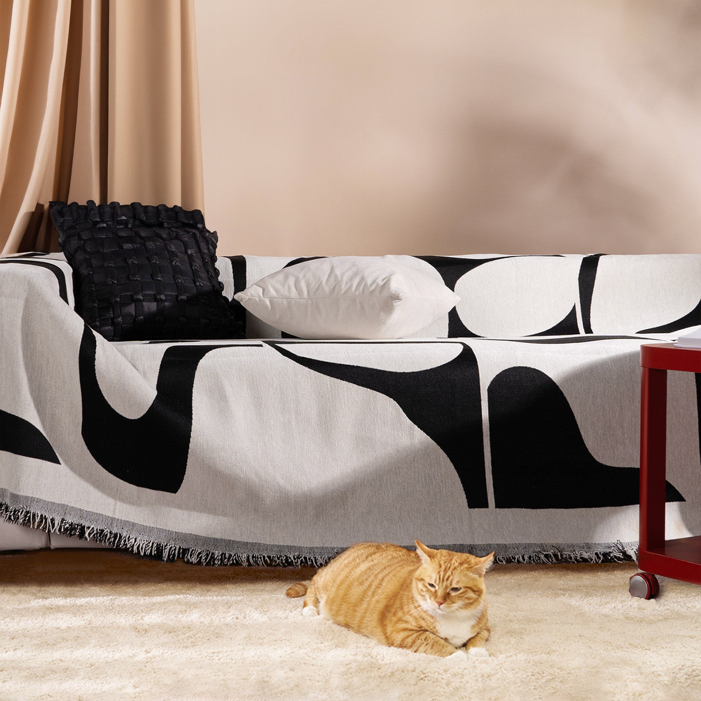 Moderne Witte Monochrome Chic Sofa/Bankhoes