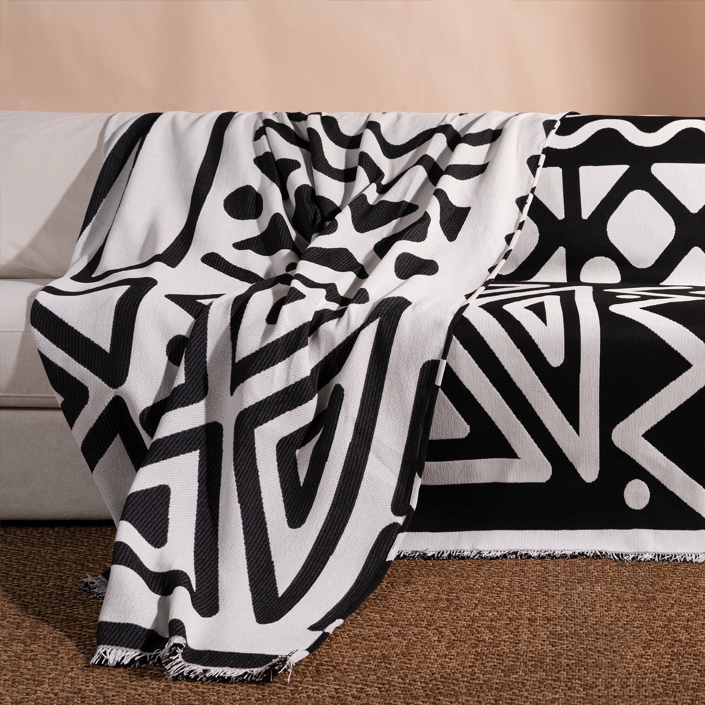 Geometrische Boho Stijl Sofa/Bankenhoes