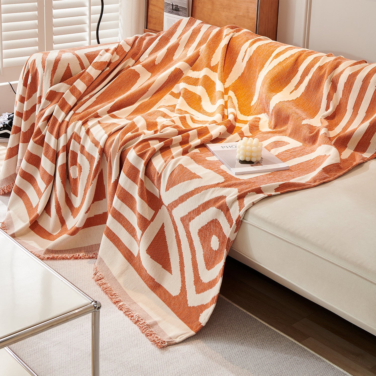 Geometrische Boho Stijl Sofa/Bankenhoes