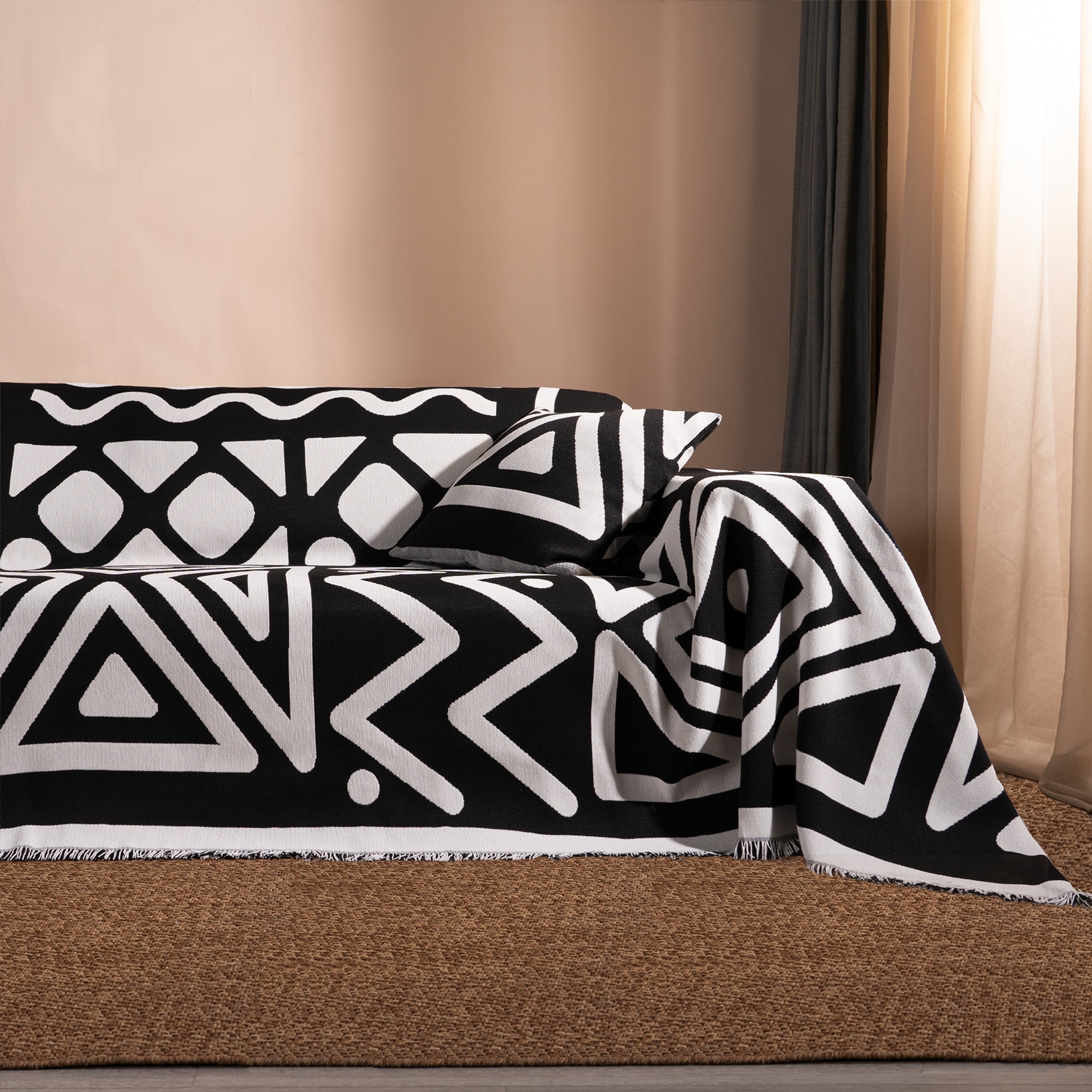 Geometrische Boho Stijl Sofa/Bankenhoes