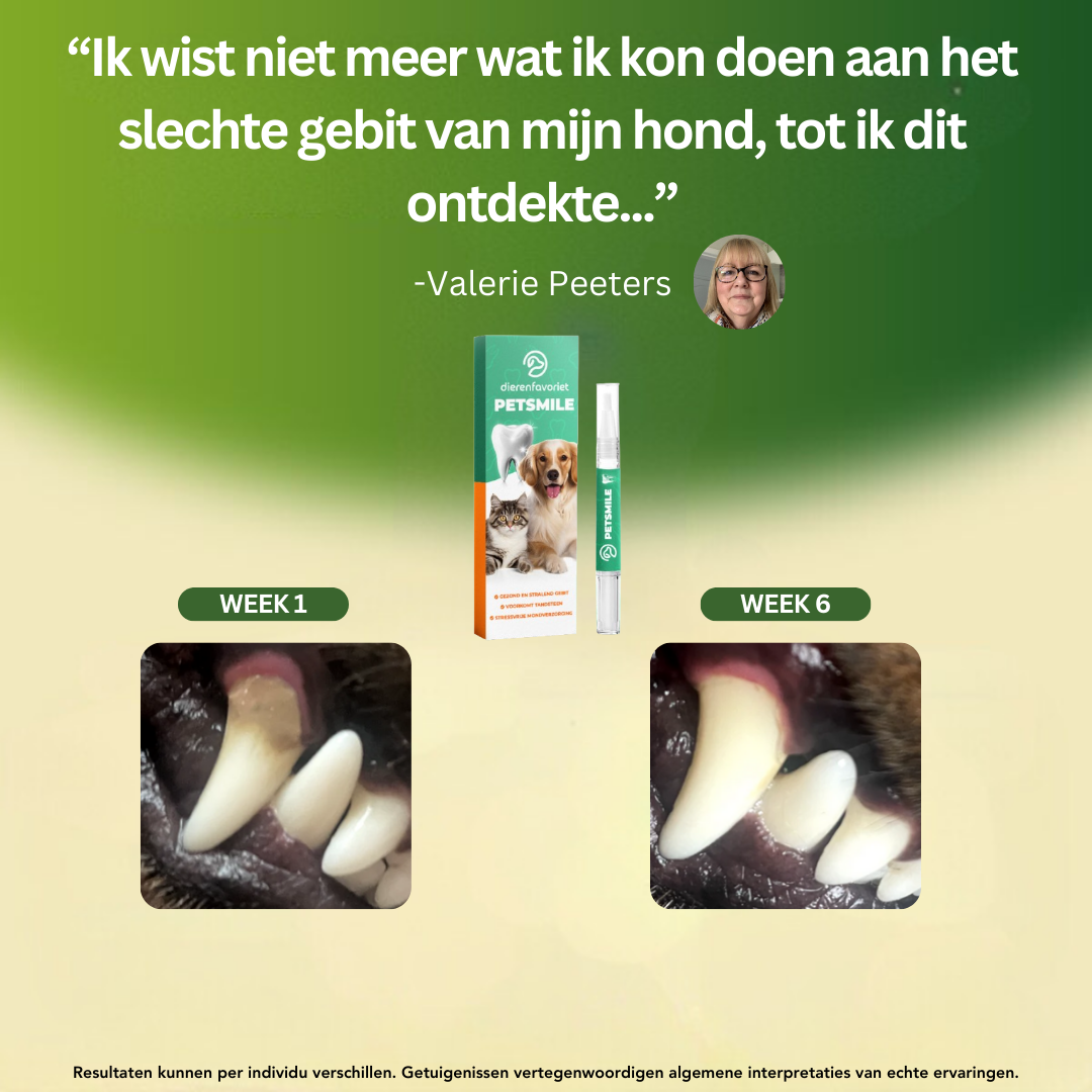 PetSmile™ | Zeg vaarwel tegen tandplak en een onaangename adem!