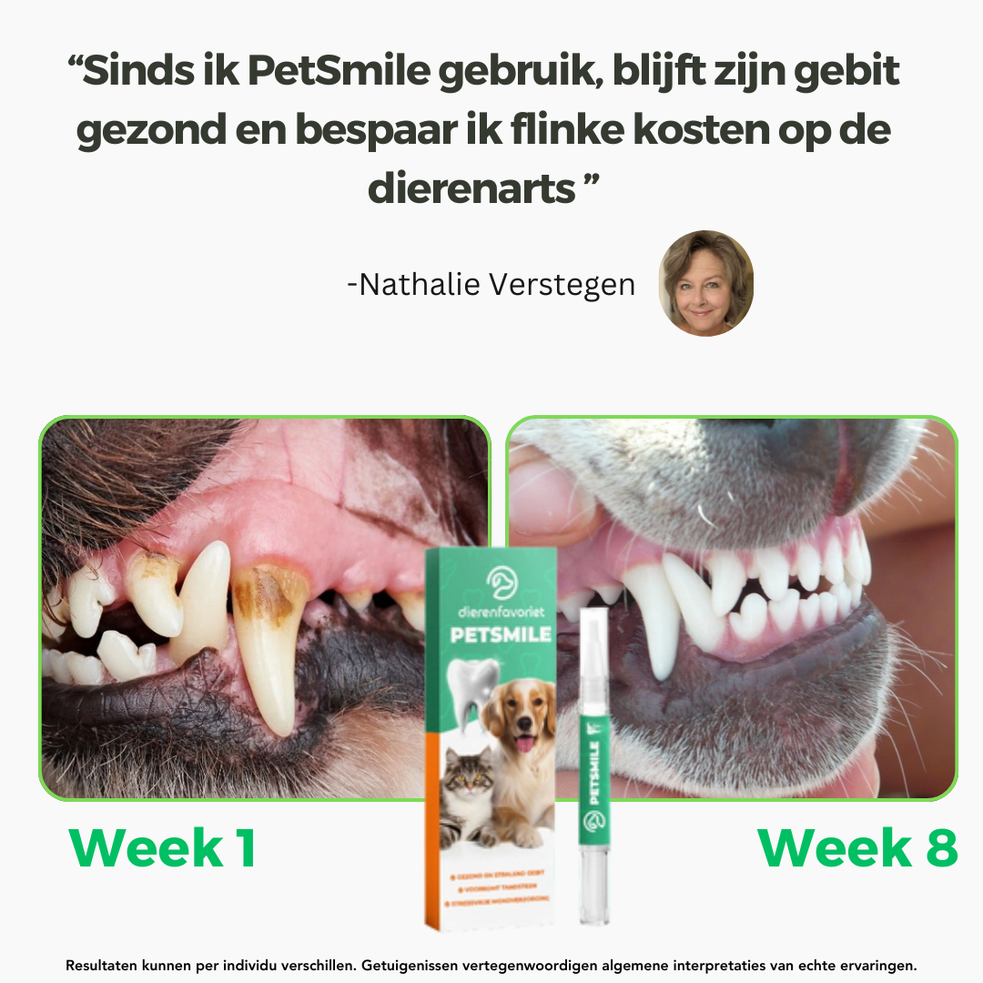 PetSmile™ | Zeg vaarwel tegen tandplak en een stinkende adem!