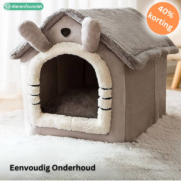 ComfyCave™ | Pluche & Gezellig Dierenhuis – De Beste Slaapplek voor je Huisdier