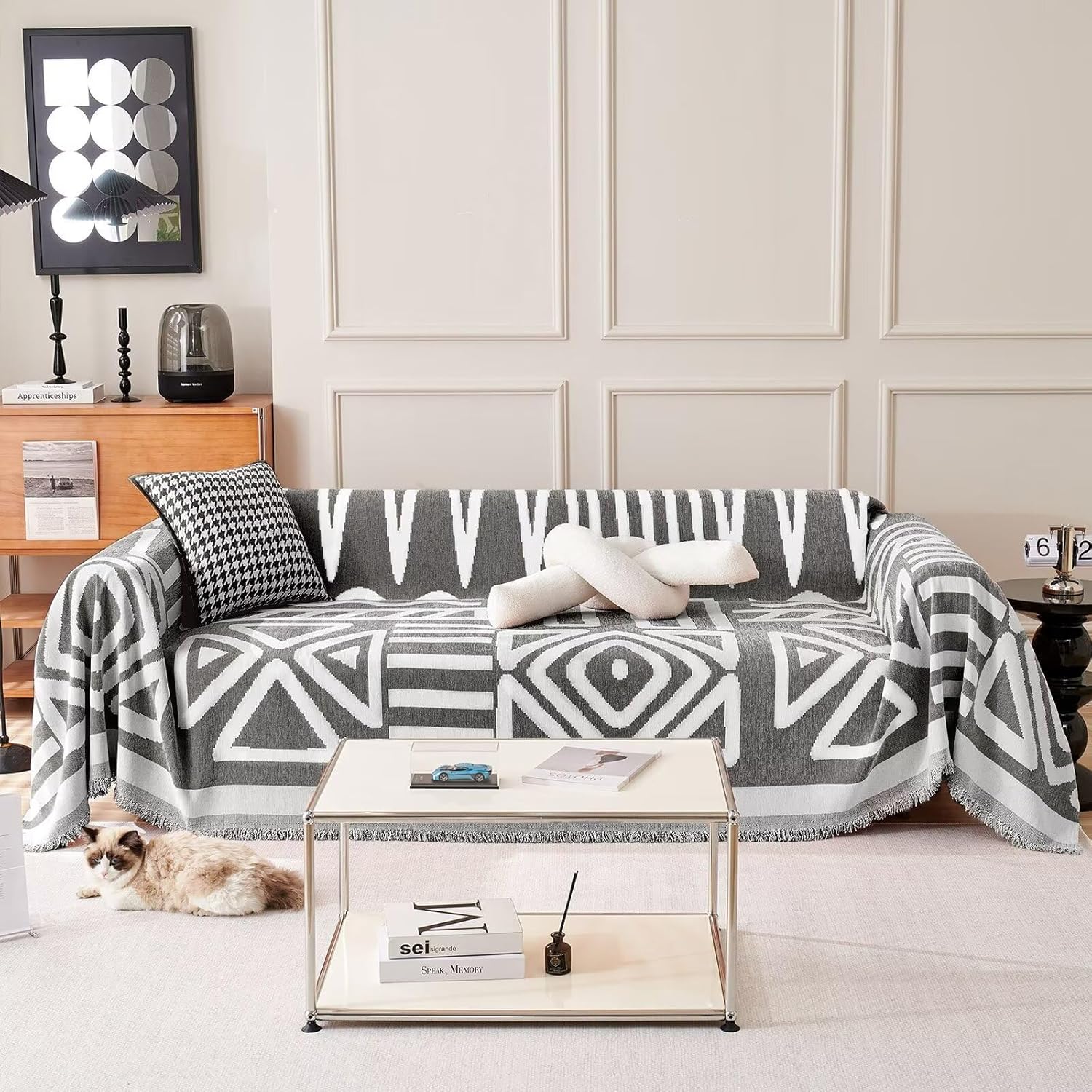 Geometrische Boheemse Stijl Sofa/Bankenhoes