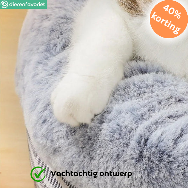 ComfyCat™ | Pluche Ronde Mand voor Katten en Kleine Honden – Stressvrije Ontspanning