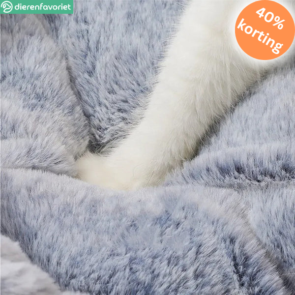 ComfyCat™ | Pluche Ronde Mand voor Katten en Kleine Honden – Stressvrije Ontspanning