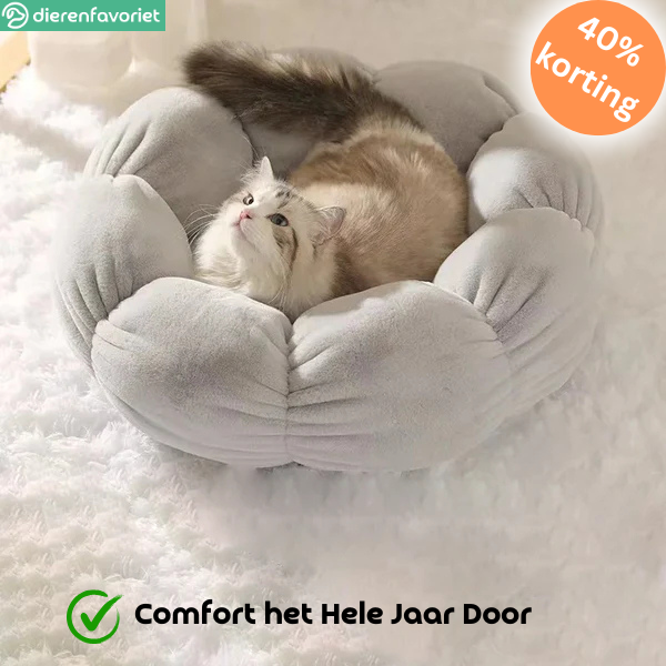 PawPetal™ | Stijlvol Bloemvormig Bed voor Ultiem Comfort