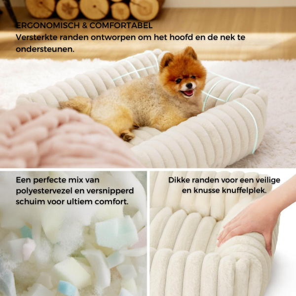 PawRest™ Orthopedisch Bolsterbed  – Perfect voor ondersteunende Slaap