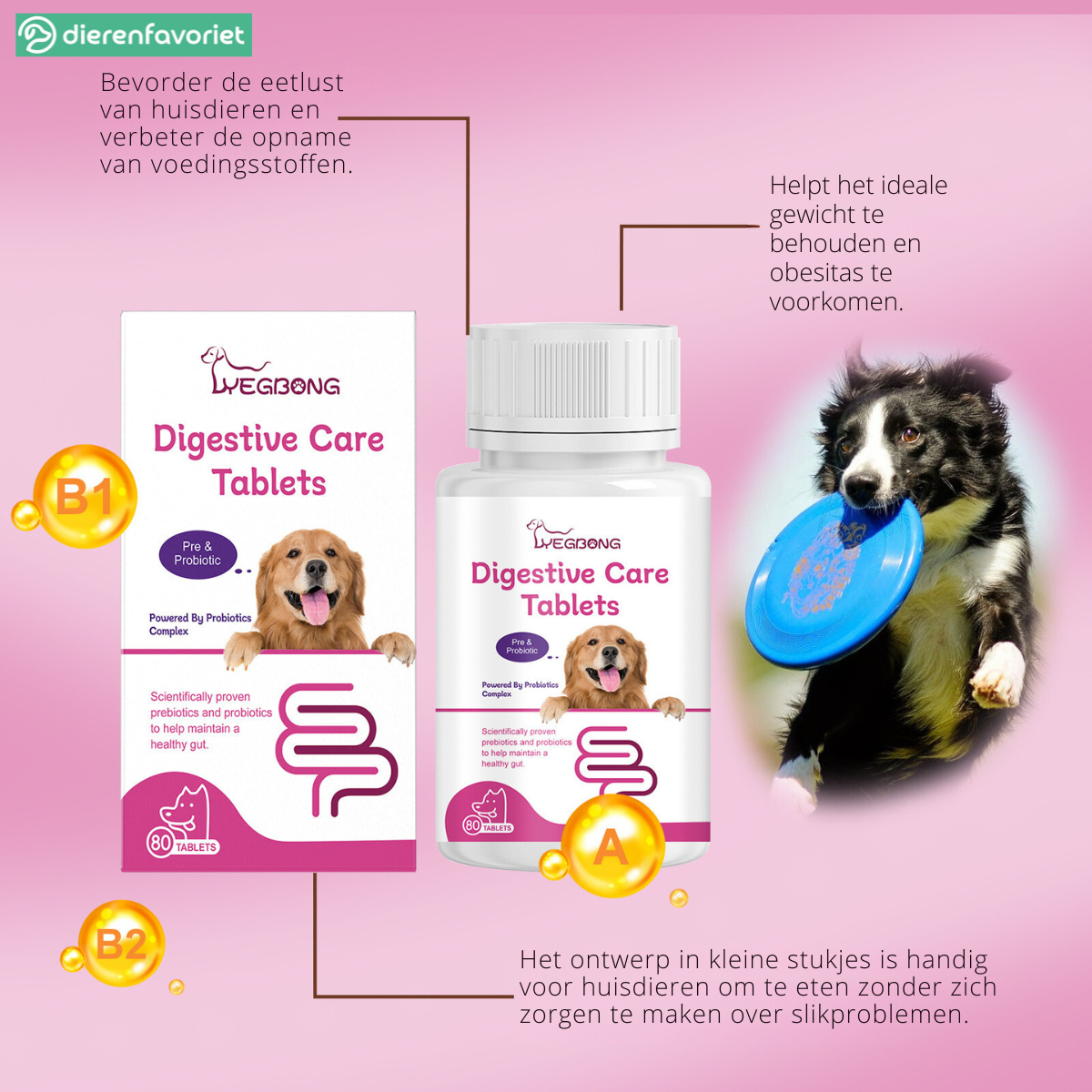 PawBiotic™ | Spijsverteringsondersteuning voor Huisdieren