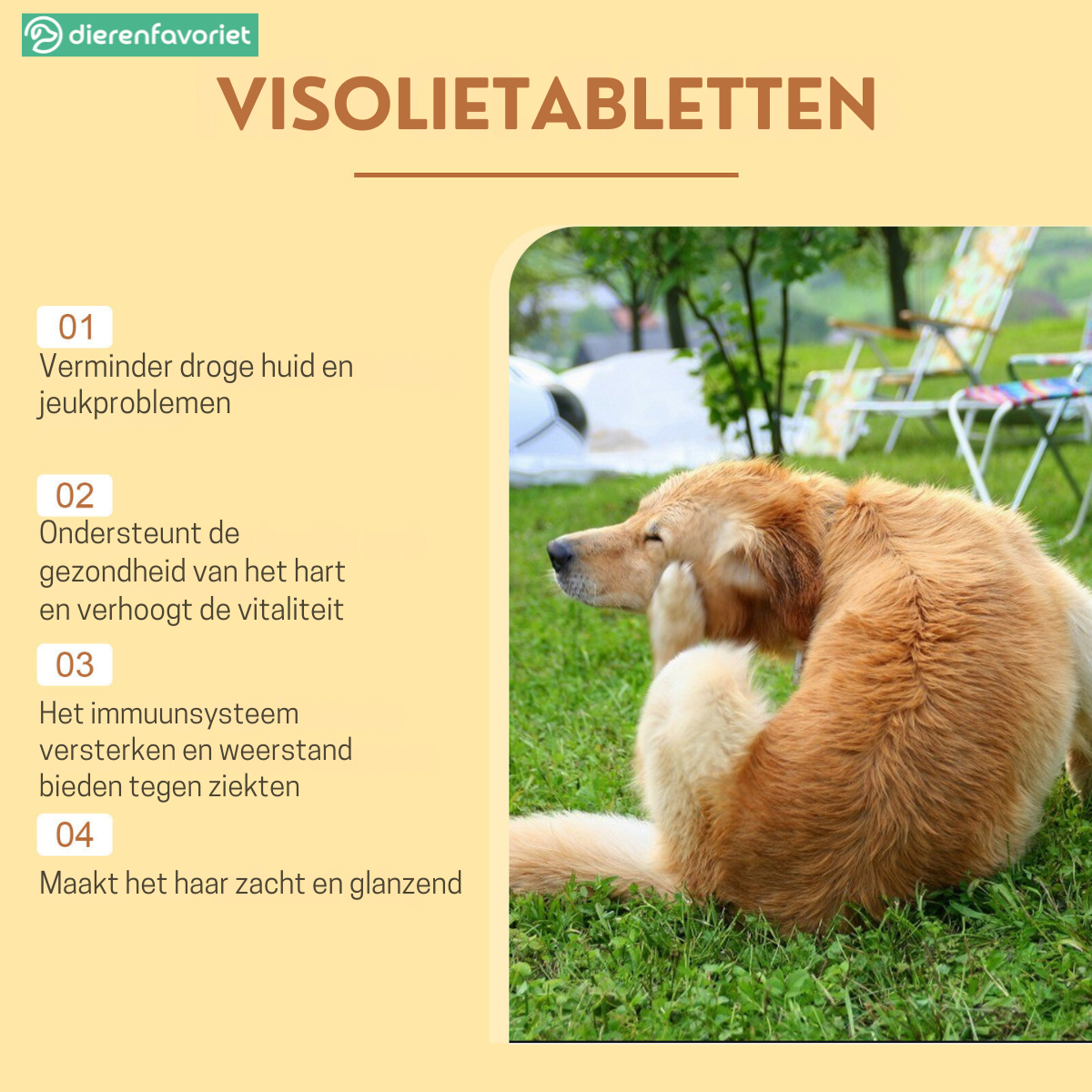 PawVit™ | Visolie Supplement Tabletten voor Honden