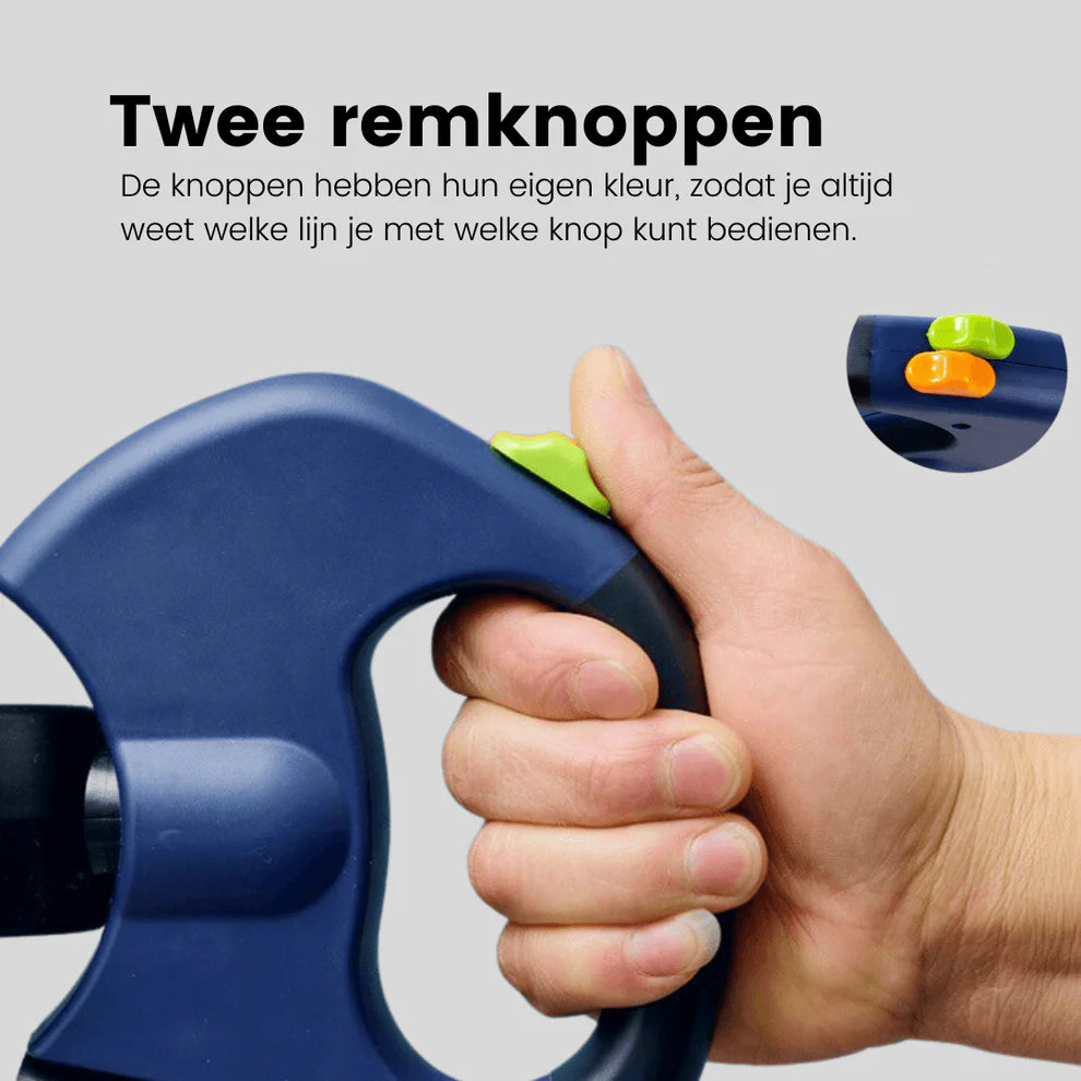 TwinWalk™ | Zeg vaarwel tegen in de knoop zittende hondenriemen!