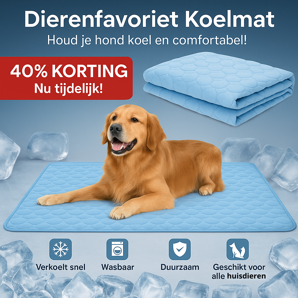 KoelMat™ Laat je hond deze zomer niet lijden onder de hitte!