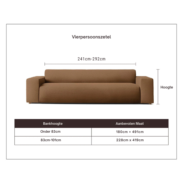 Omkeerbare Jacquard Sofa / Bankenhoes