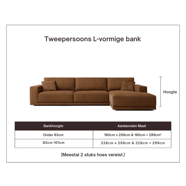 Knusse Winterstijl Sofa/Bankhoes